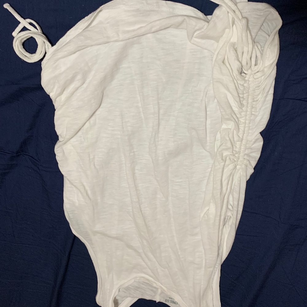 Express Easy Slub muscle tank with side tie